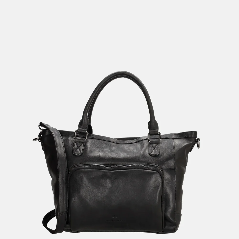 Stoere leren tas cheap dames